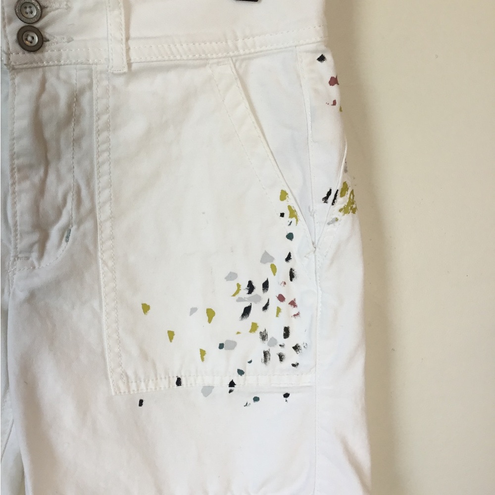 Anthropologie The Wanderer Splatter Paint Utility Shorts - Picture 3 of 8